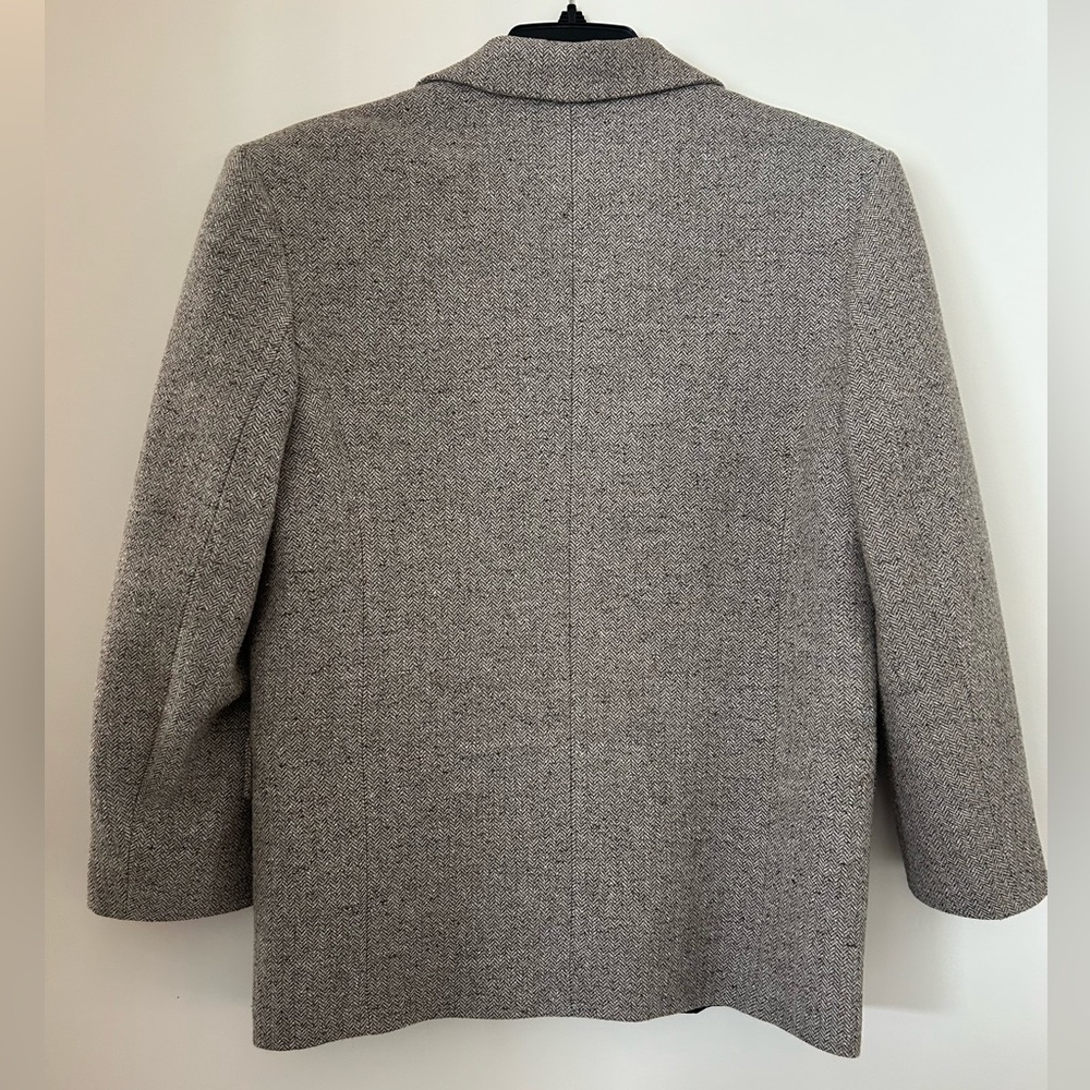Anine Bing Quinn Blazer Textured Gray Suit Jacket small - Picture 14 of 16
